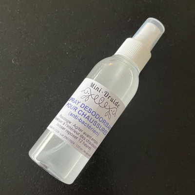 spray désodorisant naturel pour chaussures mini-druide